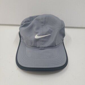 Nike Featheright Men's Athletic Cap Gray One Size  Adjustable back Moisture